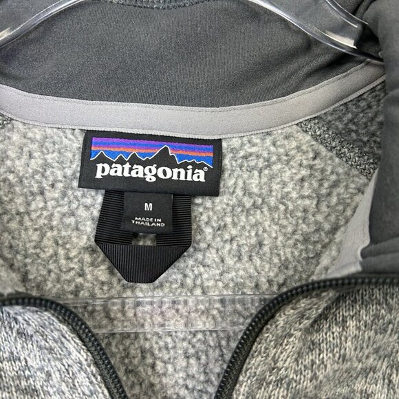 Patagonia Better Sweater Men’s Size Medium Gray 1/4 Zip Pullover - Picture 3 of 10